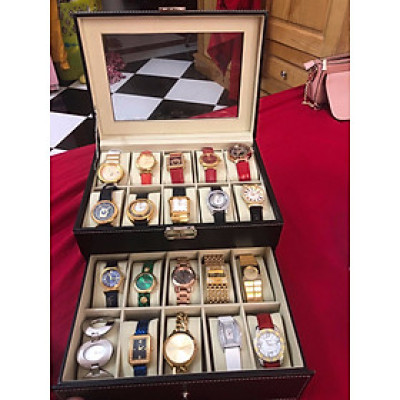 Hộp Đựng Đồng Hồ 20 Chiếc SAIKE SAIKE S200 Màu Đen 2 Tầng