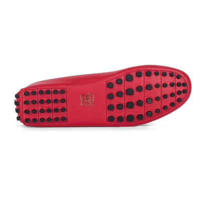 Giày Lười Moka Da Thật Made in Italy - Phong Cách Ý Thanh Lịch - Màu đỏ - 1723ROS - Hàng chính hãng