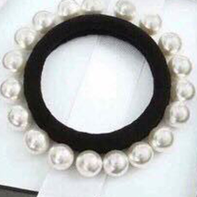 Set 3 Cột Tóc Dây Chun Buộc Tóc Đính Ngọc Trai Xinh Xắn