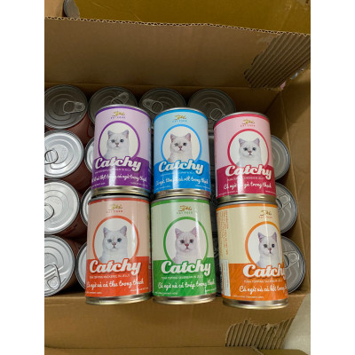 PATE CATCHY DÀNH CHO MÈO LON 400G