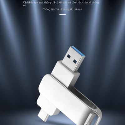 USB CRAZY COOL 64Gb - USB 3.0 64GB Đầu Nối Kép Với 2 Cổng USB Type-C Và USB Type-A - Tương Thích MAC / PC Chuẩn Giao Tiếp USB 3.0 Và 2.0 - Hàng Chính Hãng