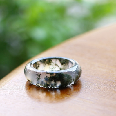  Nhẫn đá băng ngọc thủy tảo mệnh hỏa , mộc - Ngọc Quý Gemstones