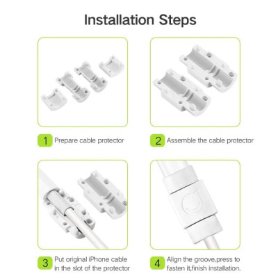 Ugreen UG40705LP127TK Màu Trắng Đầu bọc bảo vệ cho cáp sạc điện thoại + máy tính bản - HÀNG CHÍNH HÃNG