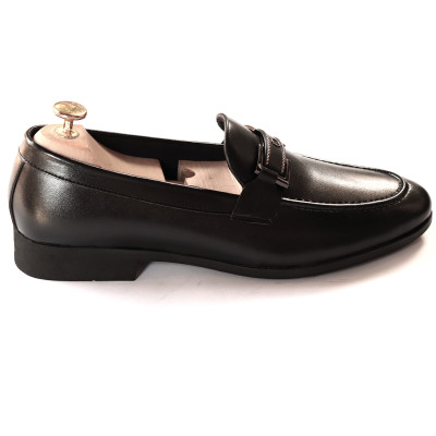 Giày Tây Nam Không Dây Đai Ngang ( Xả Kho ) - Da Mềm Đế Cao Su Mềm Mã D02-PVC