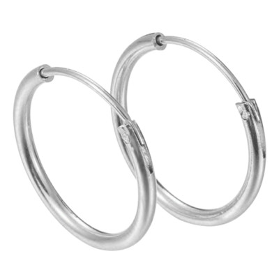 Bông Tai Khuyên Tròn Winwinshop88 BT233 (16mm) – Bạc