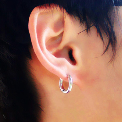 Bông Tai Khuyên Tròn Winwinshop88 BT233 (16mm) – Bạc