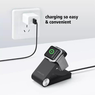 Ugreen UG30703CD156TK Màu Đen Gấp sạc từ tính cho đồng hồ thông minh Apple - HÀNG CHÍNH HÃNG