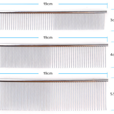 Lược Inox Chải Lông Chó Mèo Kún Miu (Size L)