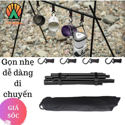  Giá Treo Đồ Tiện Lợi Thiết Kế 4 Móc dùng Cho Du Lịch Dã Ngoại Cắm Trại NatureHike NH19BJ082