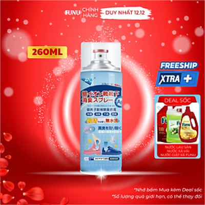 Chai xịt khử mùi giày dép, chiết xuất từ thực vật tự nhiên dễ dàng khử mùi hôi, diệt vi khuẩn, bảo vệ giày - Hàng chính hãng