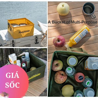 Xô Vuông Du Lịch Cắm Trại gấp Gọn Naturehike NH19SJ007
