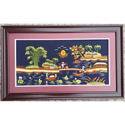 TRANH THÊU - QUÊ HƯƠNG VIỆT NAM