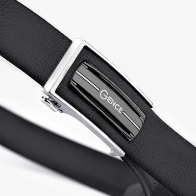 Thắt Lưng Nam Dây Lưng Hàng Hiệu GENCE LG33 Chất Liệu Da Bò Cao Cấp Màu Đen