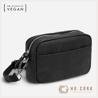Túi Đeo Chéo Mini Dáng Ngang Nam Nữ CROSSBODY POUCH - HGcork Corkor CK267 – Nhiều màu – Vật liệu da cork thực vật thuần chay, chống cháy, chống mốc – Sản xuất tại Bồ Đào Nha