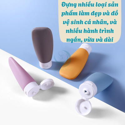 Set Chai Chiết Du Lịch 4 Màu Pastel Siêu Xinh Combo Chai Chiết Mỹ Phẩm Mini – Gọn Nhẹ, Sang Xịn Bộ Chiết Đựng Mỹ Phẩm Du Lịch – Nhỏ Gọn Chuẩn Trend Set Chai Silicone Du Lịch – Không Rò Rỉ, Mềm Mịn SBộ Chai Mini Đi Du Lịch – Màu Dễ Thương, Dễ Phân Loại