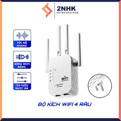 Kích sóng Wifi 4 râu tốc độ cao 300mpbs 2.4G Mở rộng vùng phủ sóng, cải thiện tốc độ mạng WiFi - Hàng chính hãng/ Hàng nhập khẩu