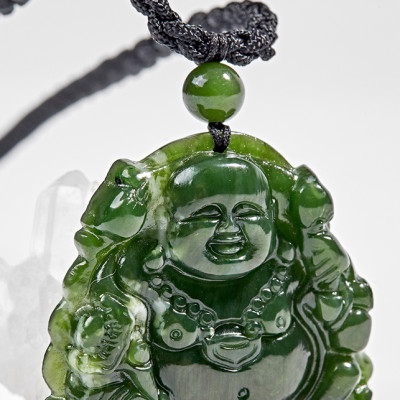 Mặt Dây Chuyền Phật Di Lặc Ngọc Bích