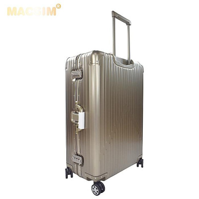 Vali hợp kim nhôm nguyên khối MS1104 Macsim cao cấp màu ti - gold, cỡ 29 inches
