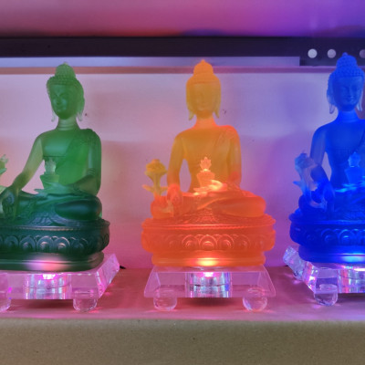 Bộ tượng phật dược sư lưu ly 7 màu