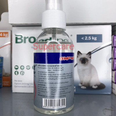 Hantox Spray 100ml - Xịt Ve Bọ Chét Ghẻ Chó Mèo