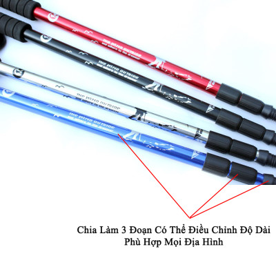 Gậy Leo Núi Dã Ngoại KUNBE Có Thể Điều Chỉnh Độ Dài Phù Hợp Địa Hình Đi Phượt, Đi Chùa, Du Lịch