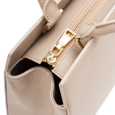 Túi xách nữ công sở Gence da bò Mill TX23 Cenere (màu be pha xám)