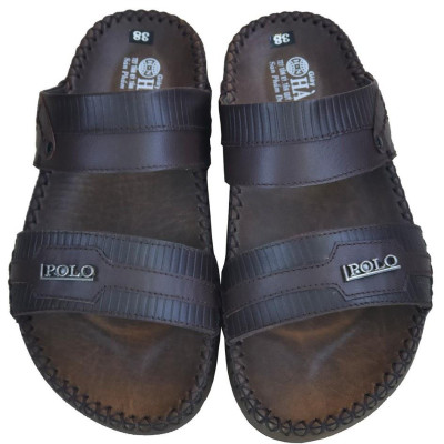 Dép Nam Quai Ngang Da Bò Thật TiTi ĐÔ Cao Cấp DN273d