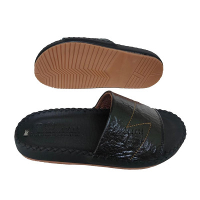 Dép Nam Quai Ngang Da Bò Thật TITI ĐÔ Cao Cấp DNA2170d