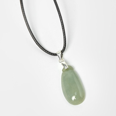 Mặt dây chuyền hạt đậu cẩm thạch phỉ thúy 1.8cm mệnh hỏa, mộc - Ngọc Quý Gemstones