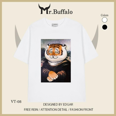 Áo Thun tay lỡ Hổ Cosplay nghệ thuật Mr.Buffalo