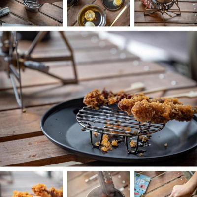 Vỉ hấp bằng thép không gỉ Campingmoon W9