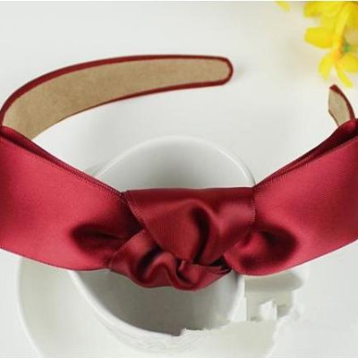 Bờm cài tóc nữ bọc lụa trơn nhiều màu BN42