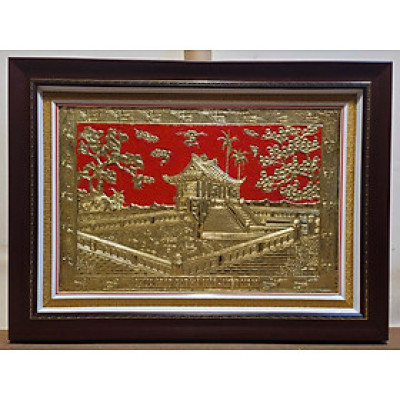 TRANH ĐỒNG VÀNG NGUYÊN CHẤT, CHÙA MỘT CỘT-VĂN MIẾU QUỐC TỬ GIÁM