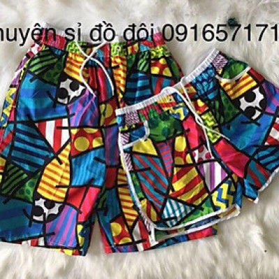 Quần đôi đi biển xnh xắn ( giá Combo 2 quần đi biển xinh xắn)