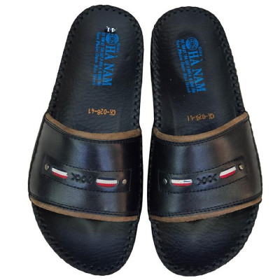 Dép Nam Quai Ngang Da Bò Thật TiTi ĐÔ Cao Cấp DNA2087d