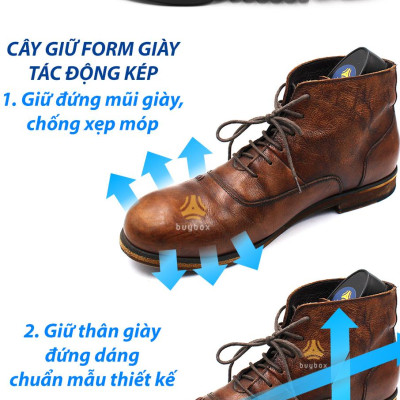 Dụng cụ bảo quản giày chống xẹp móp mũi giày, chống gãy da giày và giúp giữ dáng giày chuẩn thiết kế - buybox - PKBB45