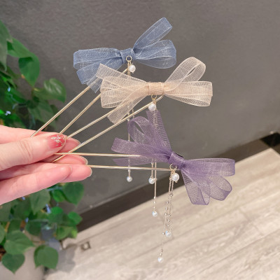 Trâm cài tóc chữ U nơ cài tóc phụ kiện tóc cho nàng nữ tính