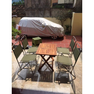 Ghế Câu Cá Mini Địa Hình Vải Dù Khung Inox Gấp Gọn Để Du Lịch Dã Ngoại Cắm Trại Camping Ngoài Trời, Cafe Trà Chanh