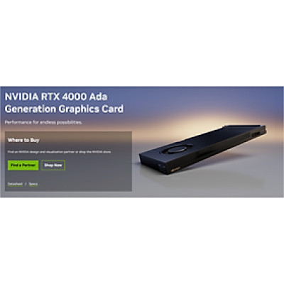 Card đồ họa Nvidia RTX 4000 ADA 20GB GDDR6 - Hàng Chính Hãng