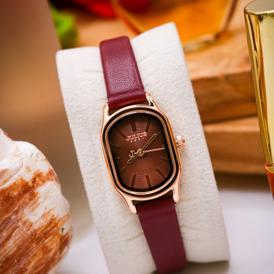 Đồng Hồ Nữ Julius Hàn Quốc JA1112 Dây Da