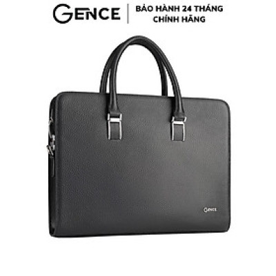 Cặp Xách Nam Công Sở Gence Da Bò Mill Mềm, Túi Xách Nam Da Bò Khóa Số Cao Cấp CTS12