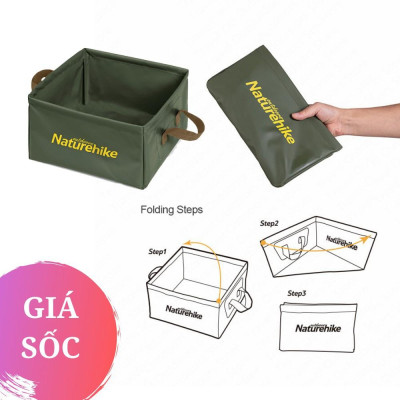 Xô Vuông Du Lịch Cắm Trại gấp Gọn Naturehike NH19SJ007