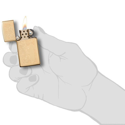 Bật Lửa Zippo Venetian Slim Brass 