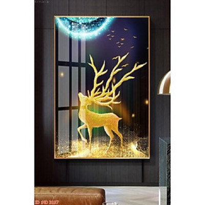 Tranh Tráng Gương Treo Tường ,Tranh Pha Lê, Tranh Đơn Tuyệt Đẹp, 