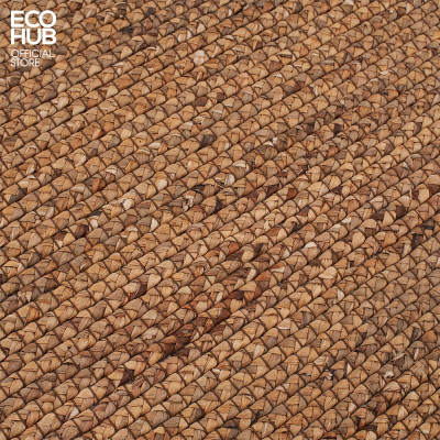 Thảm lục bình hình chữ nhật ECOHUB decor, trang trí phòng khách 