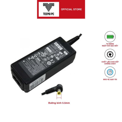 Sạc Dùng Tương Thích Cho Laptop Lenovo Chân Thường 5.5mm - Công Suất 65W 90W - Hàng Nhập Khẩu New Seal TEEMO PC TESE