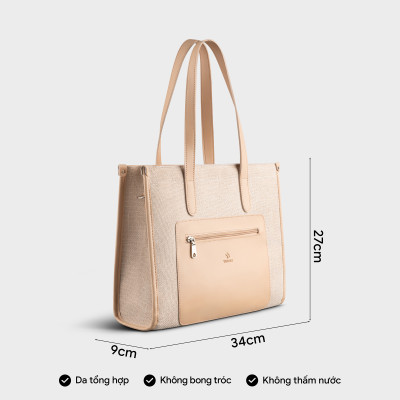 Túi Yuumy ( Thời trang nữ cói phối màu dáng ngang - Túi xách da Seasand YTX46 )