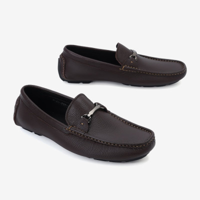 Giày lười nam Đông Hải thiết kế Horsebit Loafer đính kim loại ngang mũi giày tăng  vẻ thanh lịch - G2283 