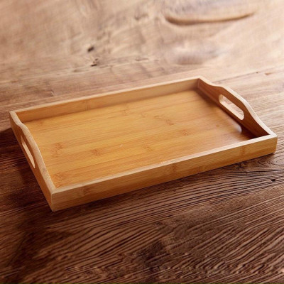 Bộ bình 6 cốc đựng nước uống thủy tinh chịu nhiệt cao cấp vân tăm kèm khay tre ( khay giao ngẫu nhiên )