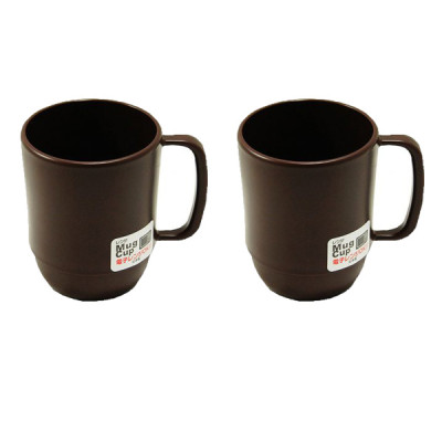 Combo Cốc nhựa uống nước Inomata cao cấp - Nâu nội địa Nhật Bản